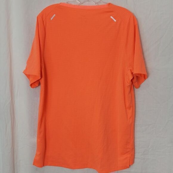 Nike x Peloton Neon Orange Dri-Fit T Shirt Sz L - Picture 3 of 6